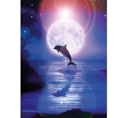  Piece Puzzles on Ravensburger   Puzzle 500 Pi  Ces   Lassen   Dauphin Au Clair De Lune