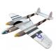 Miniature Combo Avion P38 Lightning gris 880mm pichler Pichler-15603