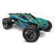 Miniature RUSTLER 4X4 VXL BRUSHLESS HD GREEN traxxas 67376-4-GRN