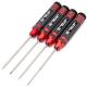 Miniature Kit de 4 tournevis ALLEN 1.5 / 2 / 2.5 / 3mm : Rouge et Noir hobbytech HTR-411