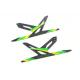 Miniature Spare Carbon Panel for Xtreme CF Skid (Green - 2 pcs) Blade 130X xtreme B130X11-P2G