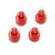 Miniature Bouchons D'Amortisseurs Alu Anodise Rouge (4) traxxas 3767X