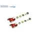 Miniature Alu. Tail Blade Grip w/ Thrust Bearings (Rouge) - Blade 180CFX - B180X15-R xtreme B180X15-R