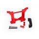 Miniature Support D'Amortisseurs Arriere Alu Anodise Rouge - Traxxas traxxas 6738R