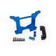 Miniature Support D'Amortisseurs Arriere Alu Anodise Bleu - Traxxas traxxas 6738X