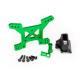 Miniature Support D'Amortisseurs Avant Alu Anodise Vert - Traxxas traxxas 6739G