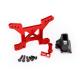 Miniature Support D'Amortisseurs Avant Alu Anodise Rouge - Traxxas traxxas 6739R