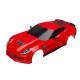 Miniature Carrosserie Chevrolet Corvette Z06 Rouge Peinte Et Decoree - Traxxas traxxas 8386R