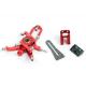 Miniature Alu. Swash Plate V2 w- Back AR Guide (Red) Blade 130X xtreme B130X27-R